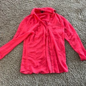 Pink business blouse